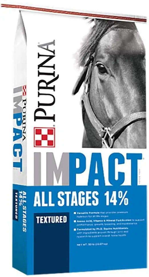 Waggin' Train Impact Horse 14% Sweet Textured 50lb 50