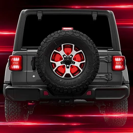 XK GLOW XK041019 Jeep 5th Wheel Light w/Brake, Running, Reverse and Turn Signal Lights