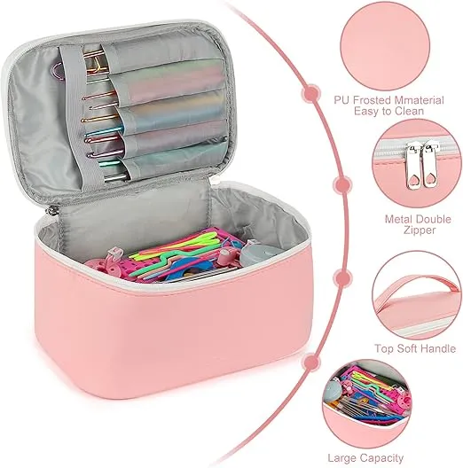Coopay Crochet Kit for Beginners Adults Kids, Beginner Crochet Kit Make Variety Projects, Crochet Set Beginner Crochet Starter Kit Includes Yarn, Crochet Hooks, Bag, Book, Knitting & Crochet Supplies