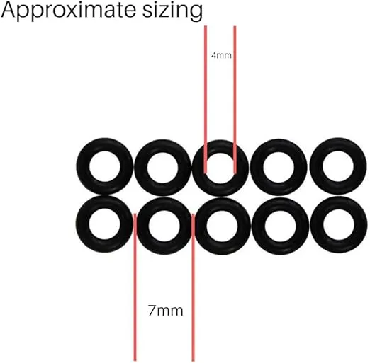 Eyeglass Frame Grips-Hinge Tighteners - 4mm Inside Diameter (Pack of 2)