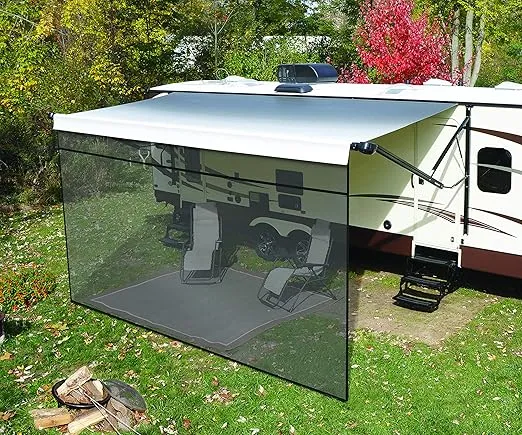 Solera Super Shade Front Panel for 5th Wheel, Travel Trailer and Motorhome RV Awnings, 9' x 13'