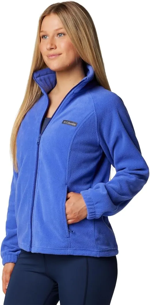 Columbia Womens Benton Springs Full Zip Fleece Jacket, Clematis Blue, X-Large