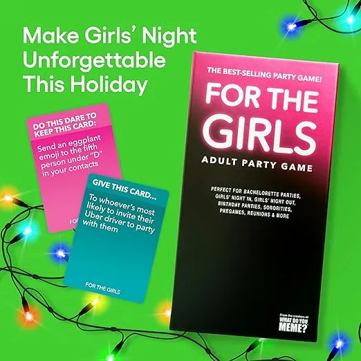 WHAT DO YOU MEME? for The Girls Card Game — Girls Night Out Adult Party Game, Ultimate Bachelorette Party Games by Relatable