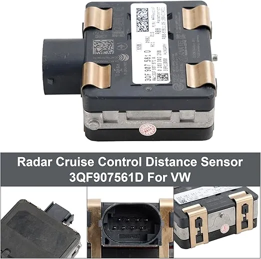 Areyourshop Cruise Control Distance Radar Sensor 3QF907561D for VW Arteon 2019-2020, for Jetta 1.4L/2.0L 2019-2020, Golf Alltrack 1.8L 2017-2018, Atlas 3.6L 2018-2020 2.0L, Golf 2019-2021