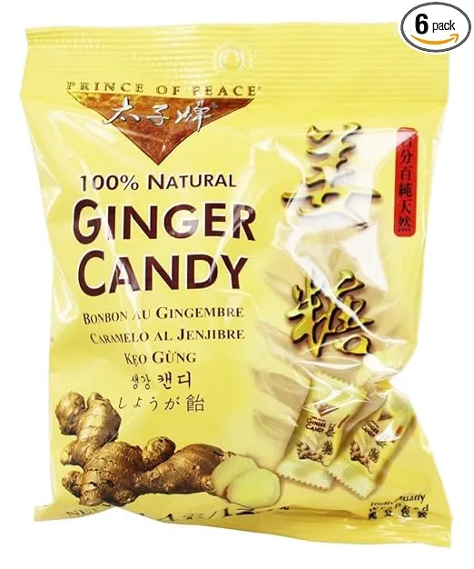 Prince Of Peace Ginger Candy, 4.4 oz (Pack of 6)