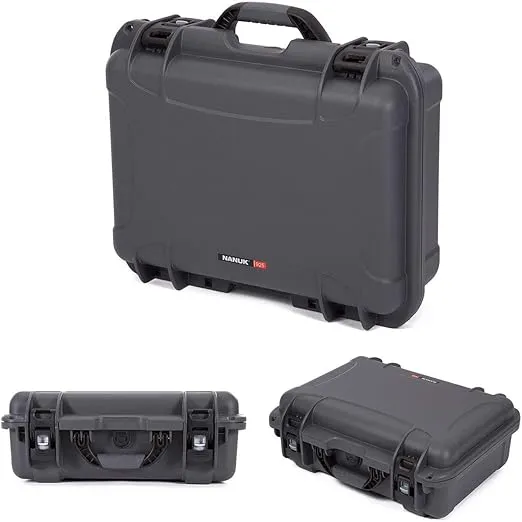Nanuk 925 Waterproof Hard Case with Foam Insert for DJI Mavic 2 Pro|Zoom + Smart Controller, Crystalsky 5.5" or iPad - Graphite