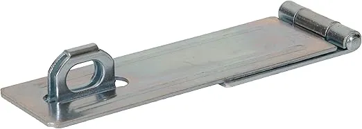 Fixed Staple Safety Hasps 7", Zinc Finish, Pack of 1