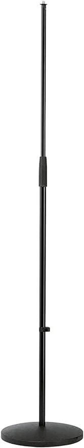 K&M - König & Meyer 26010.500.55 - Microphone Stand - Round Base Adjustable Height - Professional Grade - German Made - Black