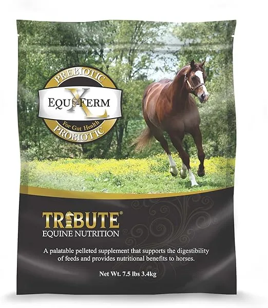 TRIBUTE Kalmbach Feeds Equiferm XL Prebiotic and Probiotic for Horse, 7.5 lb