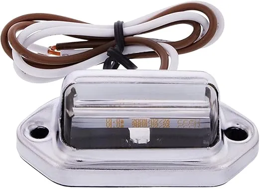 United Pacific 39930 Chrome LED Trailer License Plate Light/Utility Light for UTV, Truck, Trailer, RV, DOT FMVSS 108, 12V, Water Resistant – ONE Unit