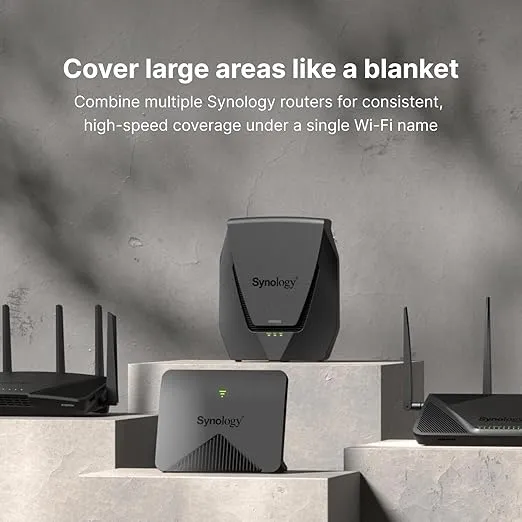 Synology RT2600ac – 4x4 dual-band Gigabit Wi-Fi router, MU-MIMO, powerful parental controls, Threat Prevention, bandwidth management, VPN, expandable coverage with mesh Wi-Fi