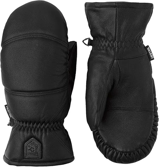 Hestra Leather Box Cold Weather Mittens, Unisex, Mens & Womens Winter Ski Gloves