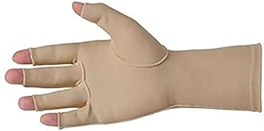 Over-the-Wrist Edema Glove, Open Finger, Comfortable Economical Gloves Provide Gentle Compression, Right Hand, Medium