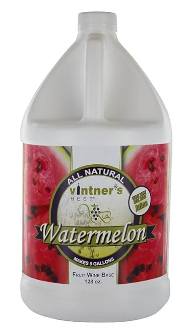 Vintner's Best Watermelon Fruit Wine Base (Makes 5 Gallons) 128 oz. Jug