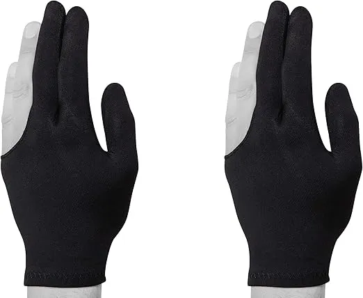 Billiard Quality Pool Cue Billiard Glove - Fits Either Hand - One Size fits All - Choose Your Color